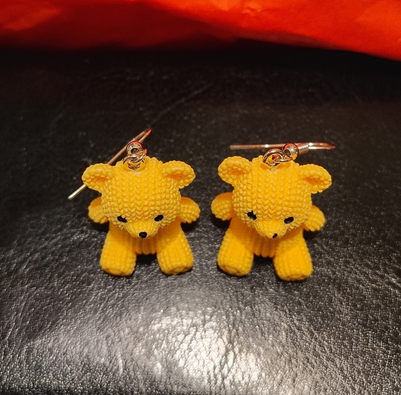 Teddy Bear Earrings - Picture 6 of 7